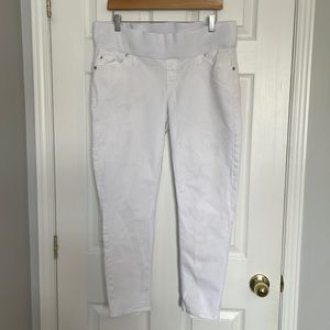 GAP demi panel white maternity jeans